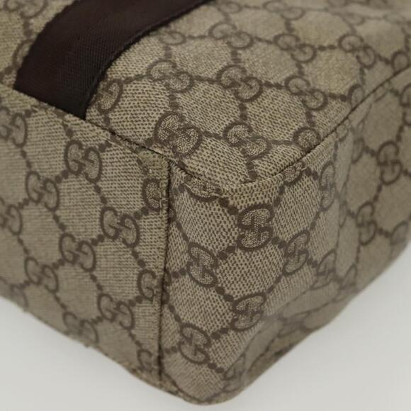 GUCCI GG Supreme Tote Bag Pvc Beige Silver - Picture 13 of 16